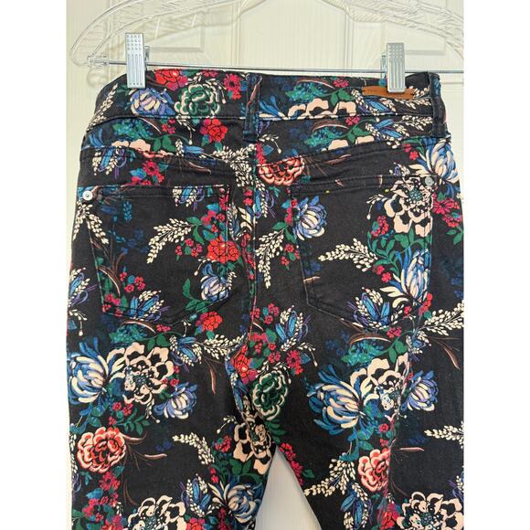 Pilcro by Anthropologie Floral Skinny 26 Mid Rise Maximalist Cottagecore Boho - Picture 4 of 11